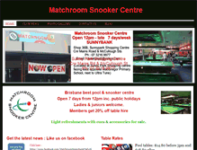Tablet Screenshot of matchroomsnookercentre.com